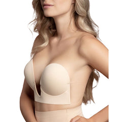 BYE-BRA - BRA WITHOUT HANDLES SHAPE U BLACK CUP A - 53Xshop