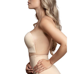 BYE-BRA - BRA WITHOUT HANDLES SHAPE U BLACK CUP A - 53Xshop