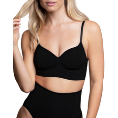 BYE-BRA - MEDIUM CONTROL BRA SEAMLESS BLACK SIZE S - 53Xshop