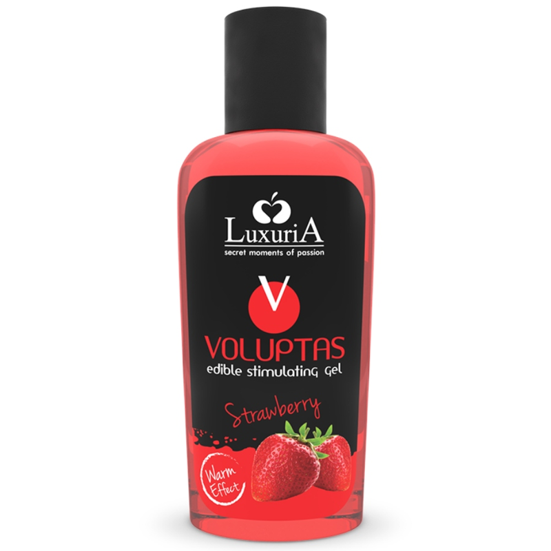 INTIMATELINE LUXURIA - VOLUPTAS EDIBLE MASSAGE GEL WARMING EFFECT - STRAWBERRY 100 ML - 53Xshop