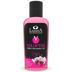 INTIMATELINE LUXURIA - VOLUPTAS EDIBLE MASSAGE GEL WARMING EFFECT - CHERRY 100 ML - 53Xshop
