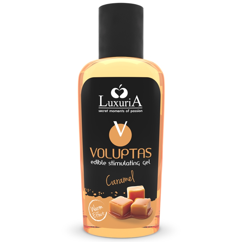 INTIMATELINE LUXURIA - VOLUPTAS EDIBLE MASSAGE GEL WARMING EFFECT - CARAMEL 100 ML - 53Xshop