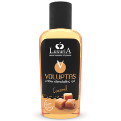 INTIMATELINE LUXURIA - VOLUPTAS EDIBLE MASSAGE GEL WARMING EFFECT - CARAMEL 100 ML - 53Xshop