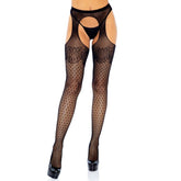 LEG AVENUE - POLKA DOT SUSPENDER HOSE ONE SIZE - 53Xshop