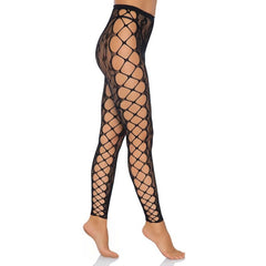 LEG AVENUE - FOOTLESS CROTHLESS TIGHTS ONE SIZE - 53Xshop