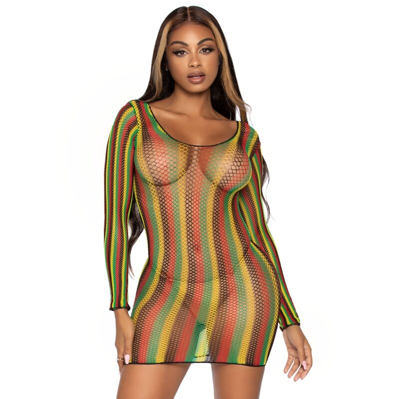 LEG AVENUE - RASTA MINI DRESS ONE SIZE - 53Xshop