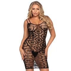LEG AVENUE - DAISY CROCHET MINI DRESS ONE SIZE - 53Xshop