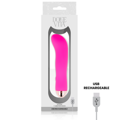 DOLCE VITA - RECHARGEABLE VIBRATOR TWO PINK 7 SPEEDS - 53Xshop