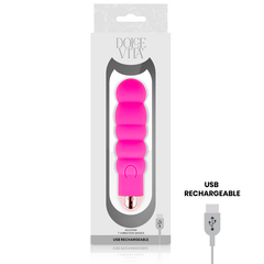 DOLCE VITA - RECHARGEABLE VIBRATOR SIX PINK 7 SPEEDS - 53Xshop