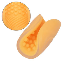 CALEXOTICS - BEADED GRIP MASTURBATOR ORANGE - 53Xshop