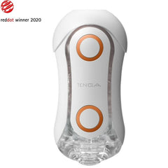 TENGA - FLIP ORB STRONG CRASH MASTURBATOR WHITE AND ORANGE - 53Xshop