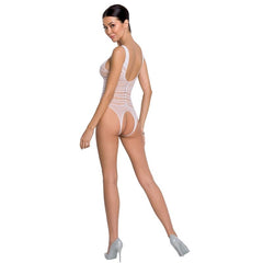 PASSION - WOMAN BS086 BODYSTOCKING BLANCO TALLA UNICA - 53Xshop