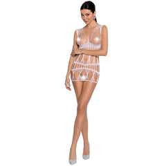 PASSION - WOMAN BS089 BODYSTOCKING BLANCO TALLA UNICA - 53Xshop