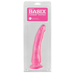 BASIX - JELLY PENIS SLIM 19 CM PINK - 53Xshop