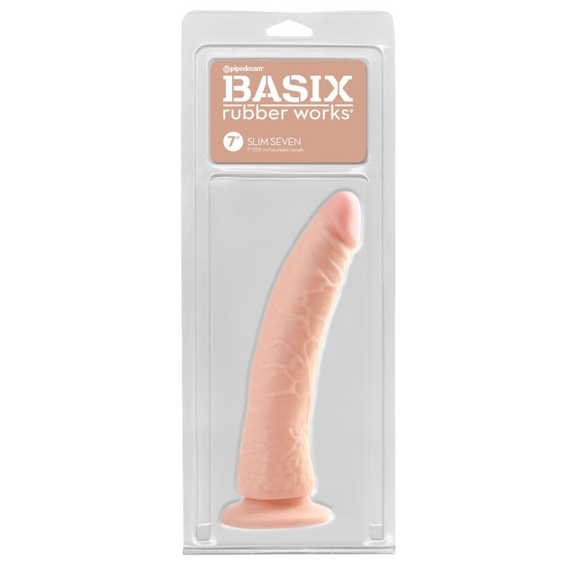 BASIX - JELLY PENIS SLIM 19 CM NATURAL - 53Xshop