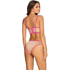 OBSESSIVE - NUDELIA SET TWO PIECES PINK S/M - 53Xshop