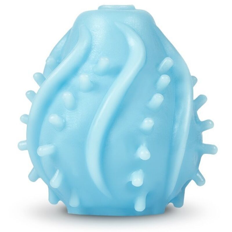 G-VIBE - REUSABLE TEXTURED MASTURBATOR EGG BLUE - 53Xshop