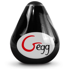 G-VIBE - REUSABLE TEXTURED MASTURBATOR EGG BLACK - 53Xshop