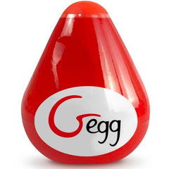 G-VIBE - REUSABLE TEXTURED MASTURBATOR EGG RED - 53Xshop