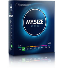 MY SIZE - PRO CONDOMS 47 MM 3 UNITS - 53Xshop