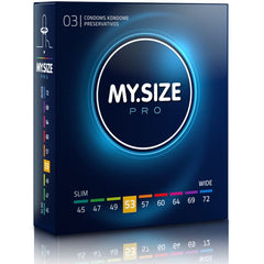 MY SIZE - PRO CONDOMS 53 MM 3 UNITS - 53Xshop