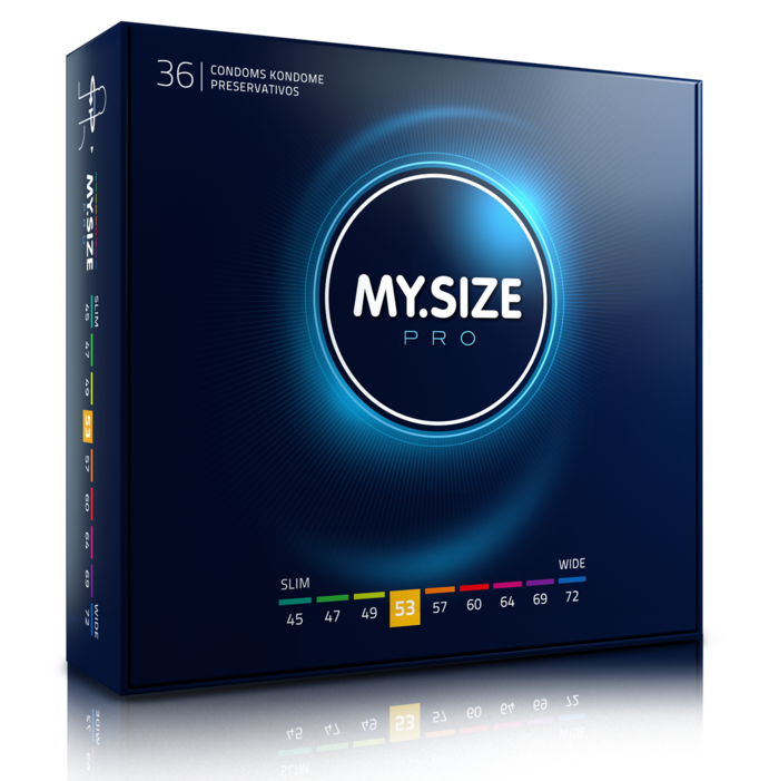 MY SIZE - PRO CONDOMS 53 MM 36 UNITS - 53Xshop
