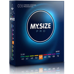 MY SIZE - PRO CONDOMS 57 MM 3 UNITS - 53Xshop