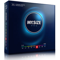 MY SIZE - PRO CONDOMS 60 MM 36 UNITS - 53Xshop