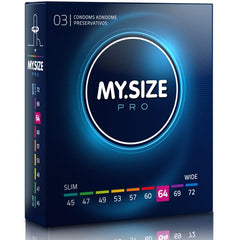 MY SIZE - PRO CONDOMS 64 MM 3 UNITS - 53Xshop