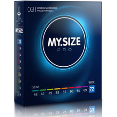 MY SIZE - PRO CONDOMS 72 MM 3 UNITS - 53Xshop