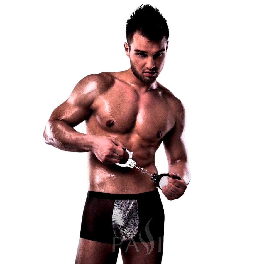 PASSION - 002 MEN METAL BLACK LINGERIE S/M - 53Xshop
