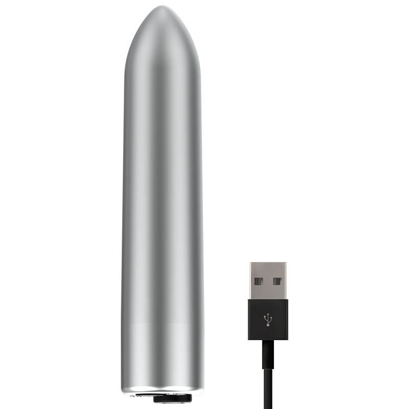 OHMAMA - VIBRATING BULLET 10 VIBRATION MODES SILVER - 53Xshop