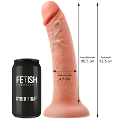 FETISH SUBMISSIVE CYBER STRAP - HARNESS WITH REMOTE CONTROL DILDO WATCHME L TECHNOLOGY - 53Xshop