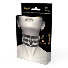 COQUETTE CHIC DESIRE - FETISH STYLE VEGAN LEATHER CHOKER - 53Xshop