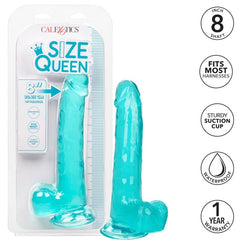 CALEXOTICS - SIZE QUEEN DILDO BLUE 20.3 CM - 53Xshop