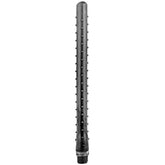ALL BLACK - RIDGED SHOWER ANAL SILICONE 27 CM - 53Xshop