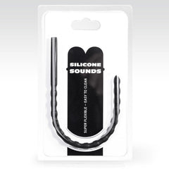 ALL BLACK - 6/8 MM SILICONE URETHRAL PROBE - 53Xshop