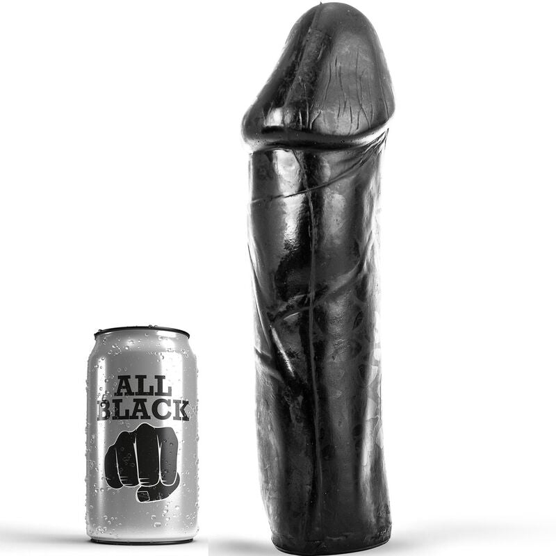 ALL BLACK - DONG 28 CM WITHOUT TESTICLES - 53Xshop