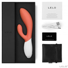 LELO - INA 3 LUXURY CORAL RABBIT VIBRATOR - 53Xshop
