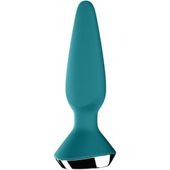 SATISFYER - PLUG ILICIOUS 1 PLUG VIBRATOR GREEN - 53Xshop