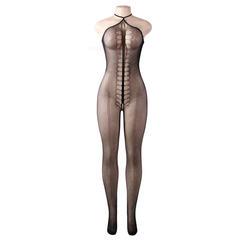QUEEN LINGERIE - HALTER NECK BODYSTOCKING S/L - 53Xshop