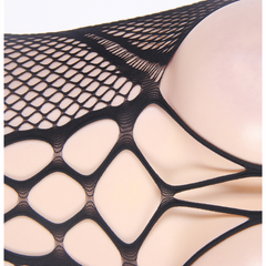 QUEEN LINGERIE - HALTER NECK AND OPEN BACK BODYSTOCKING S/L - 53Xshop