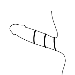 OHMAMA - SET OF 3 BLACK SILICONE RINGS - 53Xshop