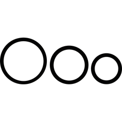 OHMAMA - SET OF 3 BLACK SILICONE RINGS - 53Xshop