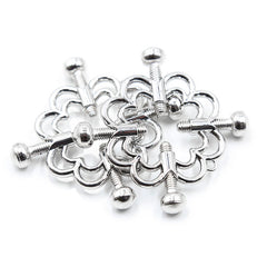 OHMAMA FETISH - METALLIC FLOWER CLIPS - 53Xshop