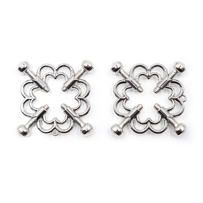 OHMAMA FETISH - METALLIC FLOWER CLIPS - 53Xshop