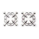 OHMAMA FETISH - METALLIC FLOWER CLIPS - 53Xshop