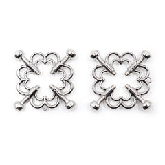 OHMAMA FETISH - METALLIC FLOWER CLIPS - 53Xshop