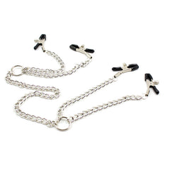 OHMAMA FETISH - 4 NIPPLE Clamps WITH CHAINS - 53Xshop
