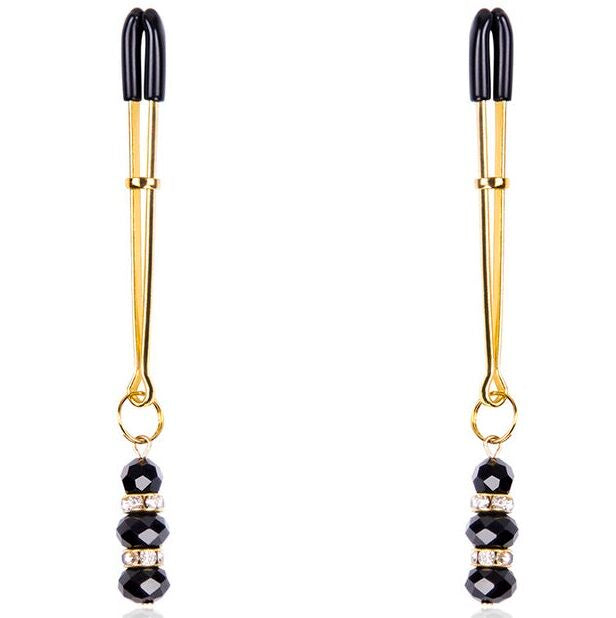 OHMAMA FETISH - NIPPLE CLAMPS WITH JEWEL PENDANT - 53Xshop